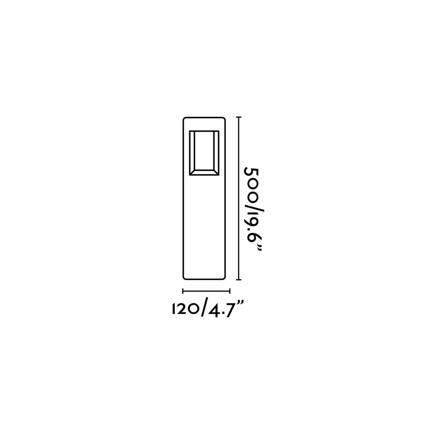 FARO 71199 - Lampadaire LED extérieur NAYA LED/8W/230V IP54