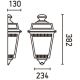 FARO 71424 - Buiten wandlamp ARGOT 1xE27/100W/230V IP44
