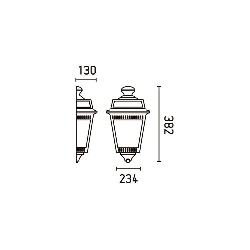 FARO 71424 - Buiten wandlamp ARGOT 1xE27/100W/230V IP44
