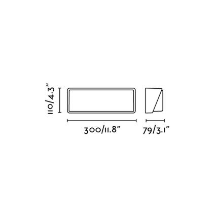 FARO 71537 - Applique murale extérieure HALF LED/20W/230V IP65