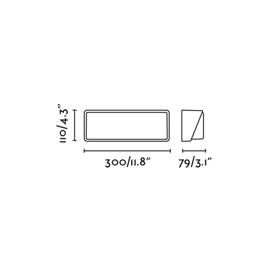 FARO 71537 - Applique murale LED extérieure HALF 1xLED/20W/230V IP65