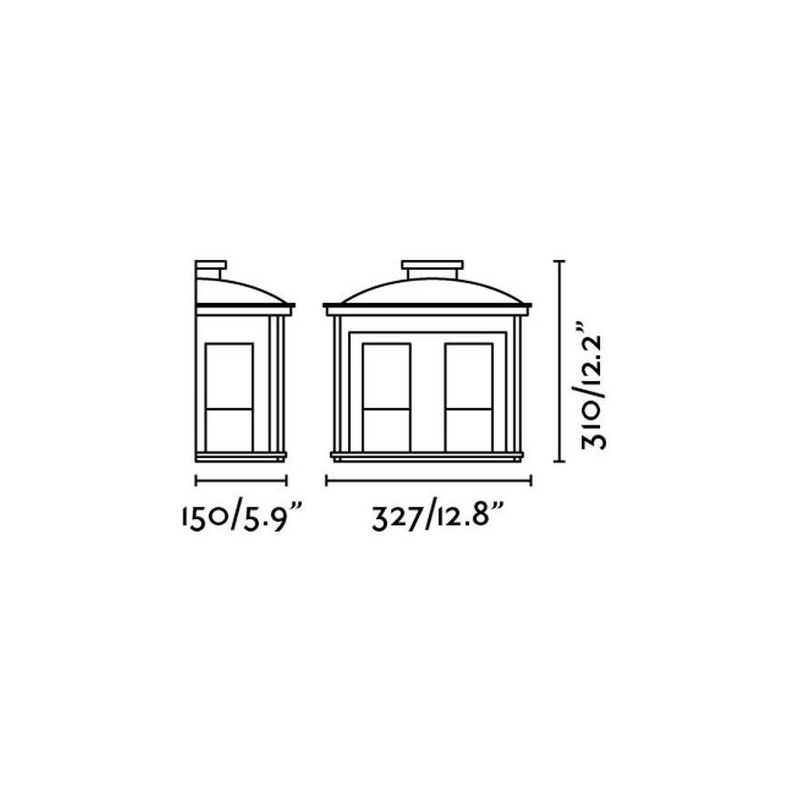 FARO 71608 - Applique murale d'extérieur CERES-2 2xE27/20W/230V IP44