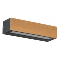FARO 71898 - LED buitenwandlamp LAKO LED/8W/230V IP65 zwart/hout