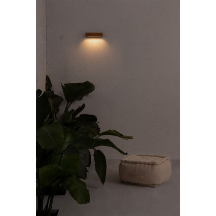 FARO 71898 - LED buitenwandlamp LAKO LED/8W/230V IP65 zwart/hout