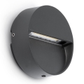 FARO 71960 - Applique LED pour escalier DUNE LED/3W/230V 2200/2700/3200/4000K IP65 anthracite ronde
