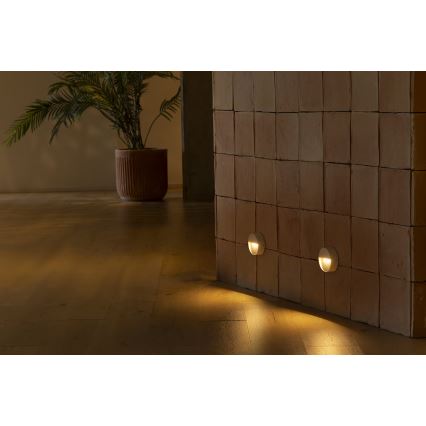 FARO 71961 - Luminaire d'escalier LED DUNE LED/3W/230V 2200/2700/3200/4000K IP65 blanc rond