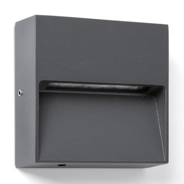 FARO 71963 - Luminaire d'escalier LED DUNE LED/3W/230V 2200/2700/3200/4000K IP65 anthracite carré