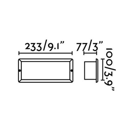 FARO 72092 - Spot LED d'extérieur à encastrer STRIPE-2 LED/5W/230V IP54