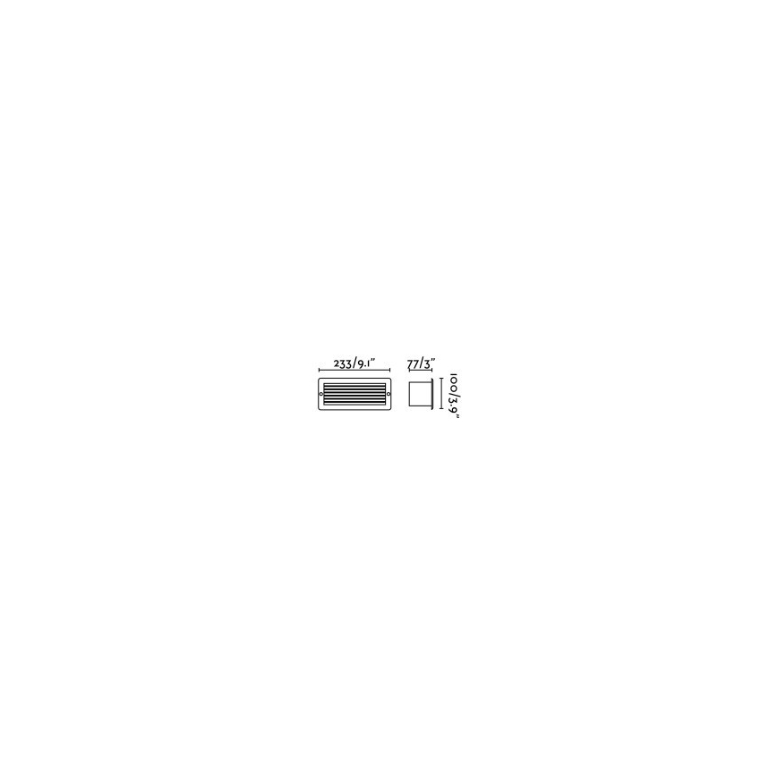 FARO 72094 - Spot encastrable LED d'extérieur STRIPE-1 LED/5W/230V IP54