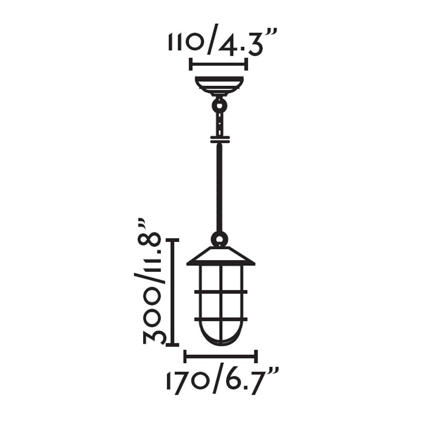 FARO 73696 - Suspension sur chaîne extérieur HONEY 1xE27/15W/230V IP54