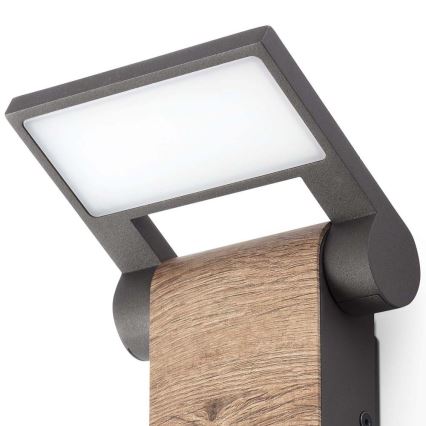 FARO 74455 - LED Wandlamp voor buiten WOOD LED/10W/230V IP54