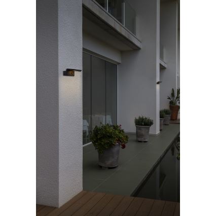 FARO 74456 - Applique murale solaire LED avec détecteur LUMA LED/5W/3,7/230V IP65 anthracite