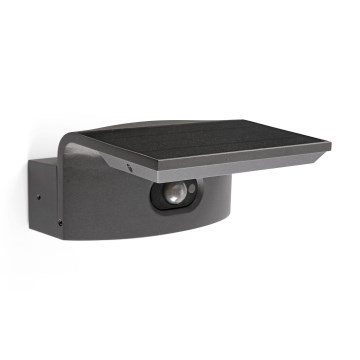 FARO 74456 - LED zonne-wandlamp met sensor LUMA LED/5W/3,7/230V IP65 antraciet