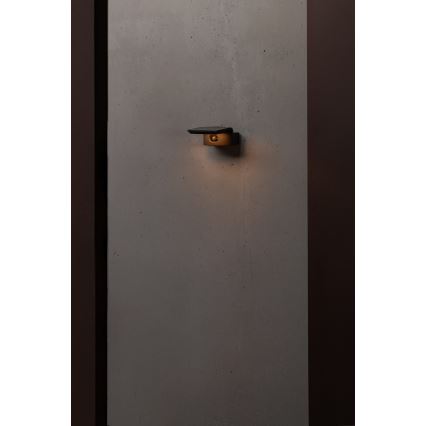 FARO 74456 - LED zonne-wandlamp met sensor LUMA LED/5W/3,7/230V IP65 antraciet