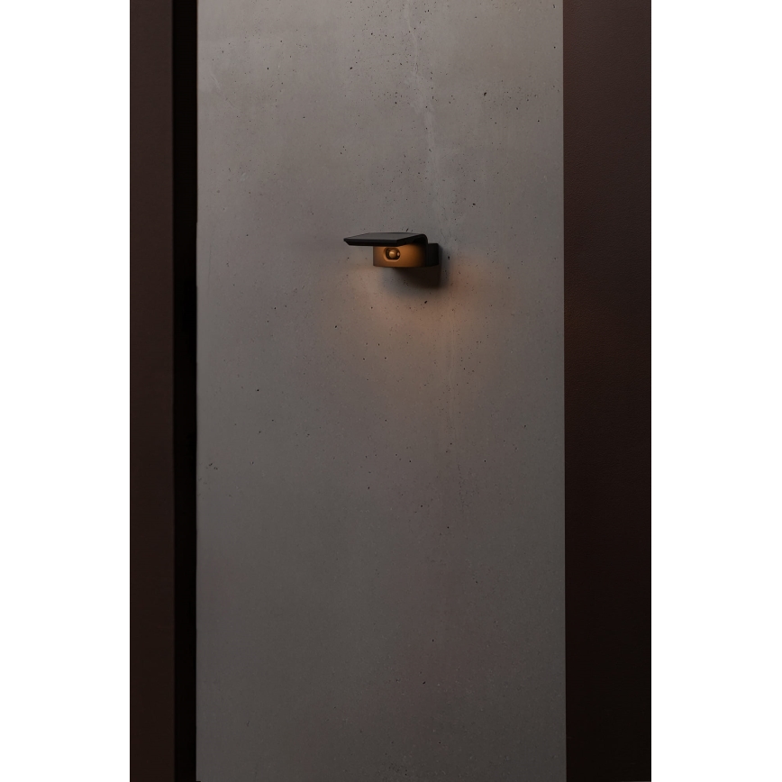 FARO 74456 - LED zonne-wandlamp met sensor LUMA LED/5W/3,7/230V IP65 antraciet