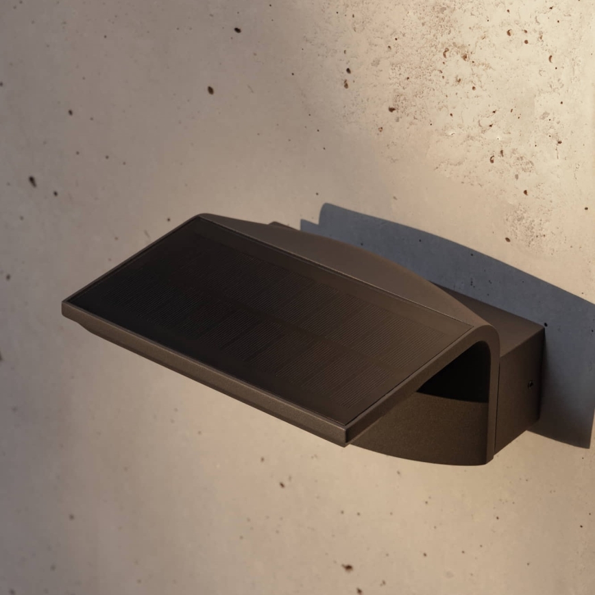 FARO 74456 - LED zonne-wandlamp met sensor LUMA LED/5W/3,7/230V IP65 antraciet