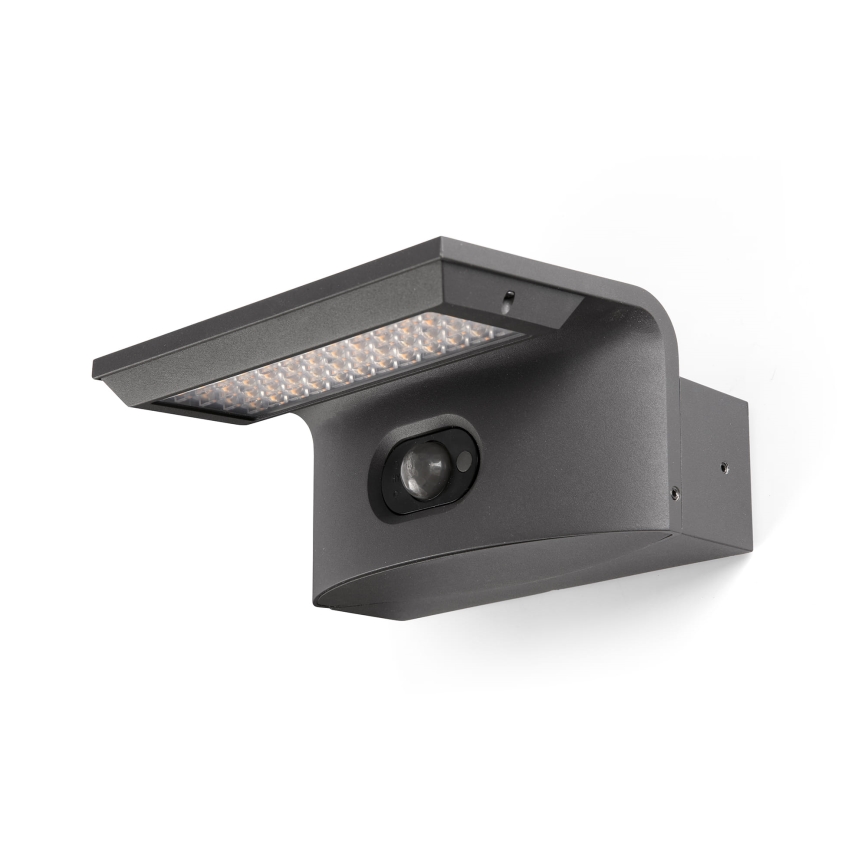 FARO 74456 - LED zonne-wandlamp met sensor LUMA LED/5W/3,7/230V IP65 antraciet