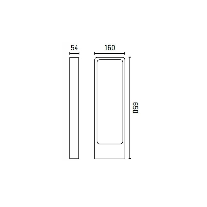 FARO 75520 - Lampadaire LED extérieur DAS LED/5W/230V IP54