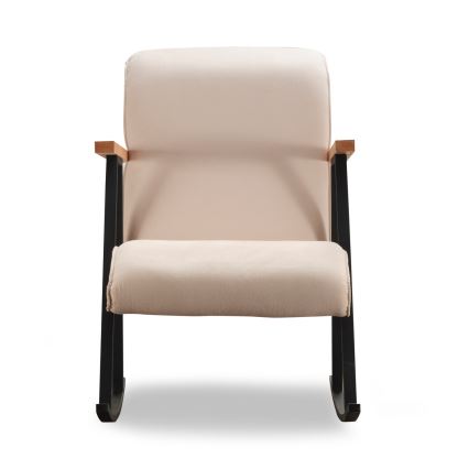 Fauteuil à bascule LUNI crème