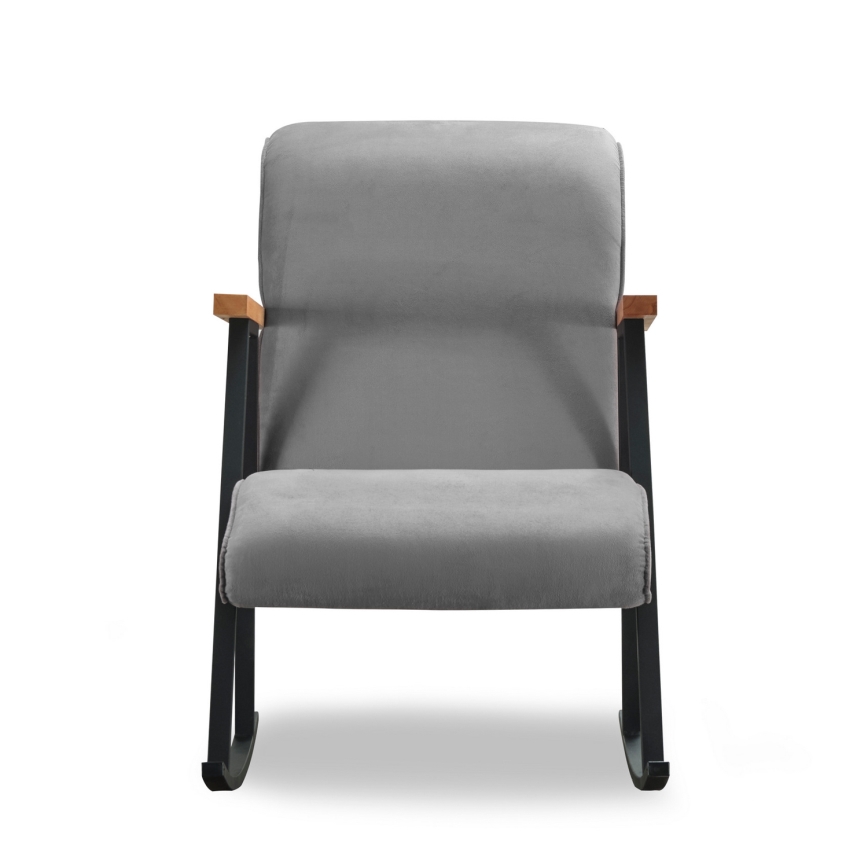 Fauteuil à bascule LUNI gris