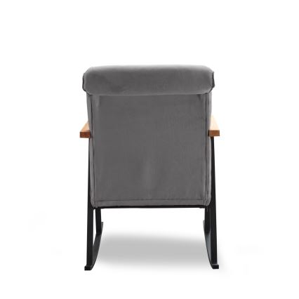 Fauteuil à bascule LUNI gris