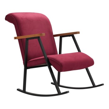 Fauteuil à bascule LUNI rouge