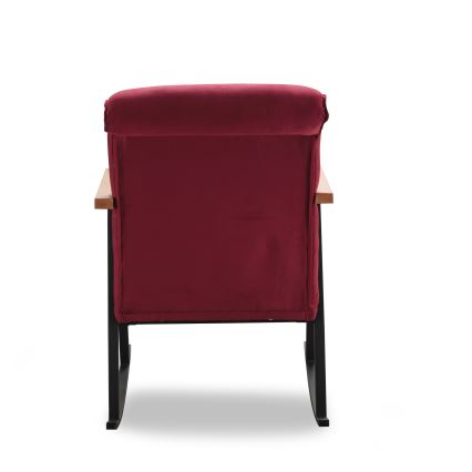 Fauteuil à bascule LUNI rouge