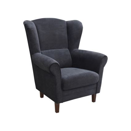 Fauteuil à oreilles GALA anthracite