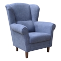 Fauteuil à oreilles GALA bleu