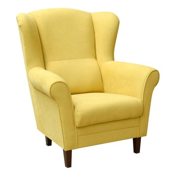 Fauteuil à oreilles GALA jaune