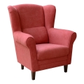 Fauteuil à oreilles GALA rouge