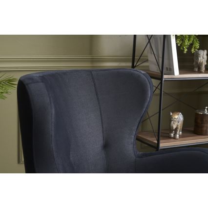 Fauteuil à oreilles NEKO anthracite