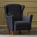 Fauteuil à oreilles NUPI anthracite