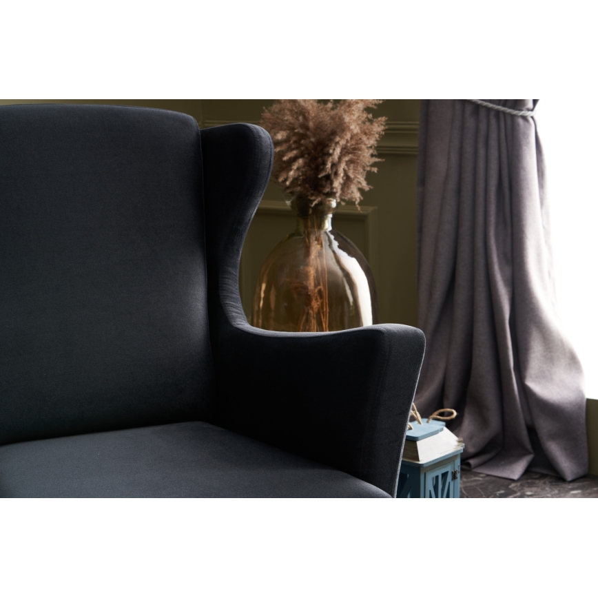 Fauteuil à oreilles NUPI anthracite