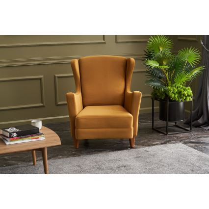 Fauteuil à oreilles NUPI jaune
