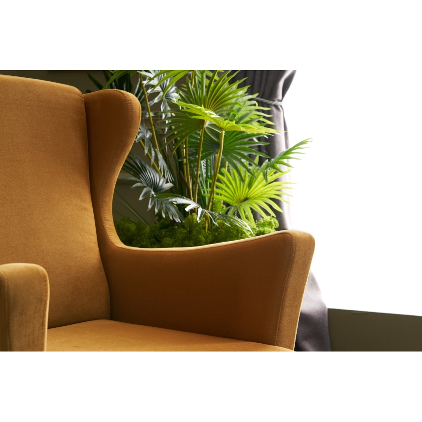 Fauteuil à oreilles NUPI jaune