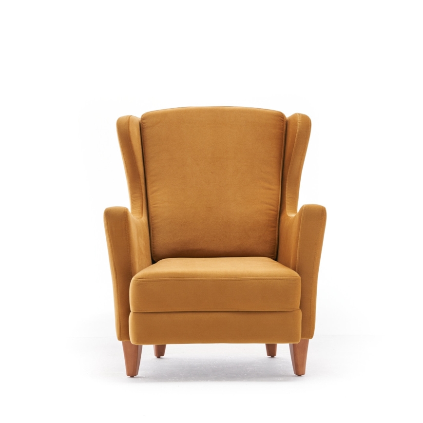 Fauteuil à oreilles NUPI jaune
