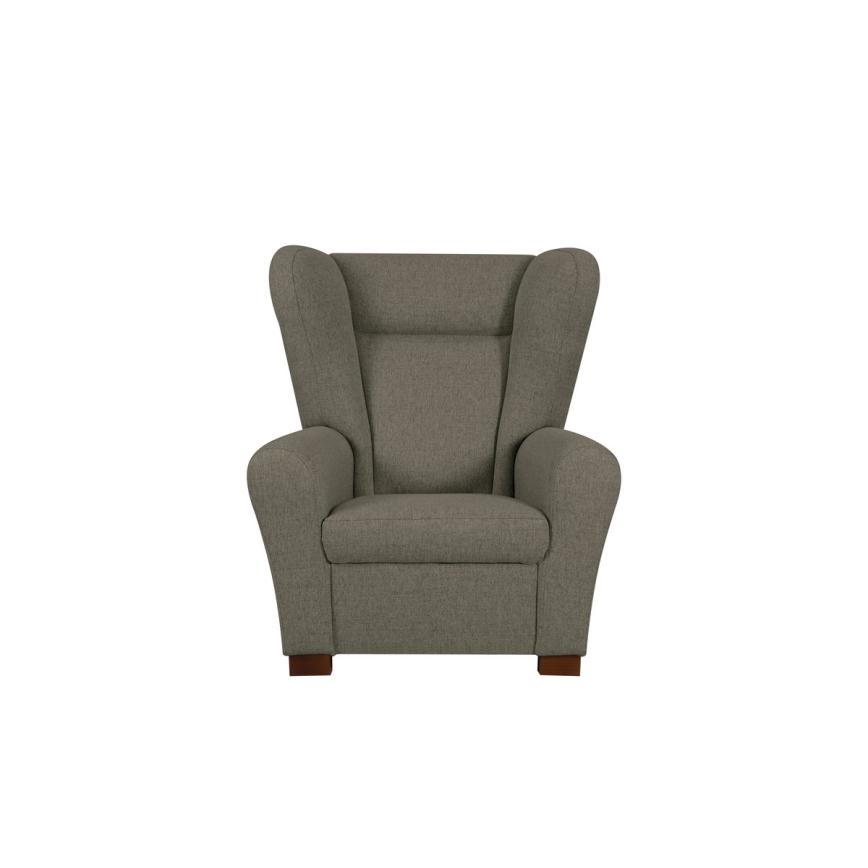 Fauteuil à oreilles VIVA marron