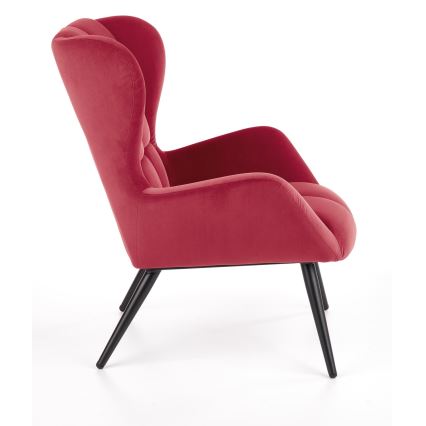 Fauteuil CHATEU rouge foncé