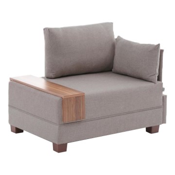 Fauteuil d'angle TULA beige, côté droit