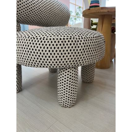 Fauteuil enfant MAVI beige/noir