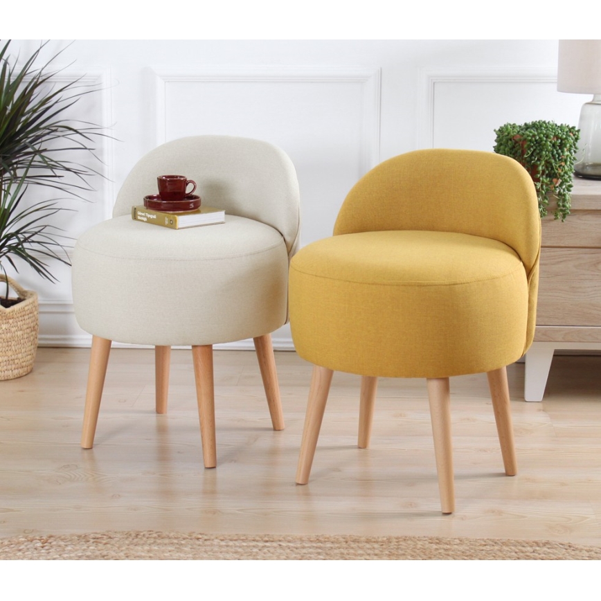 Fauteuil enfant NIKI, Ø 46 cm, crème
