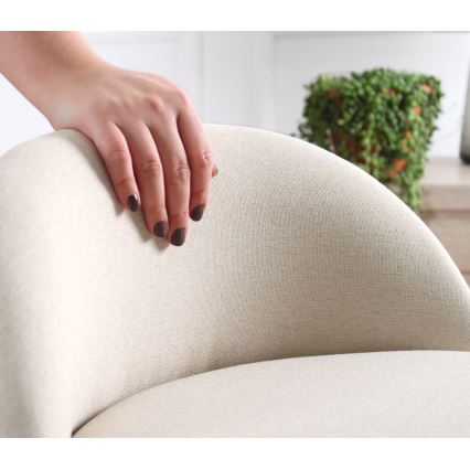 Fauteuil enfant NIKI, Ø 46 cm, crème