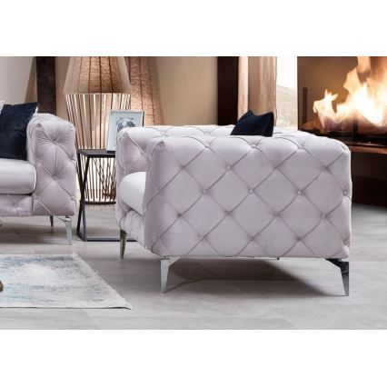 Fauteuil EUGEN gris clair