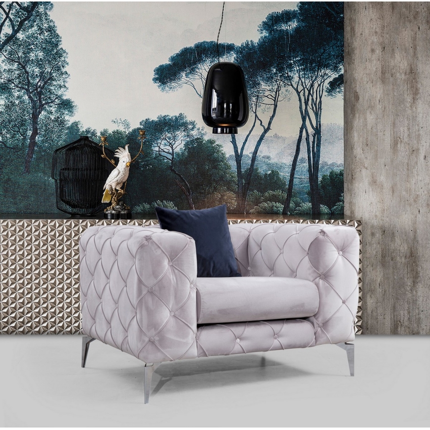 Fauteuil EUGEN gris clair