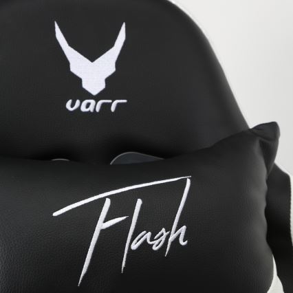 Fauteuil gaming VARR Flash avec rétro-éclairage LED RVB + télécommande noire/blanche