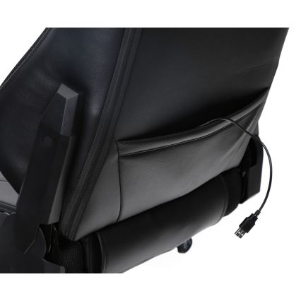 Fauteuil gaming VARR Lux avec rétro-éclairage LED RGB + télécommande noire