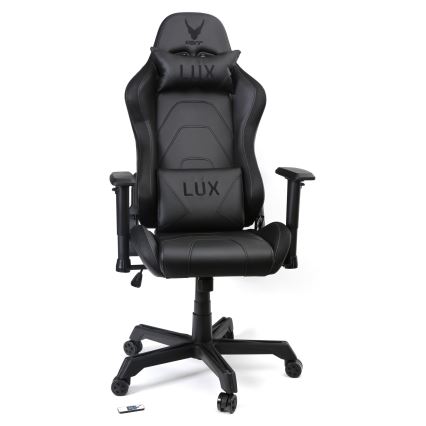 Fauteuil gaming VARR Lux avec rétro-éclairage LED RGB + télécommande noire