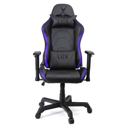 Fauteuil gaming VARR Lux avec rétro-éclairage LED RGB + télécommande noire