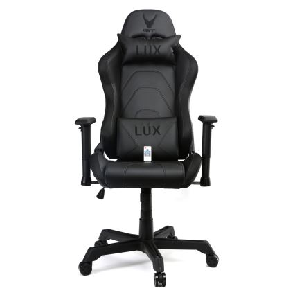 Fauteuil gaming VARR Lux avec rétro-éclairage LED RGB + télécommande noire